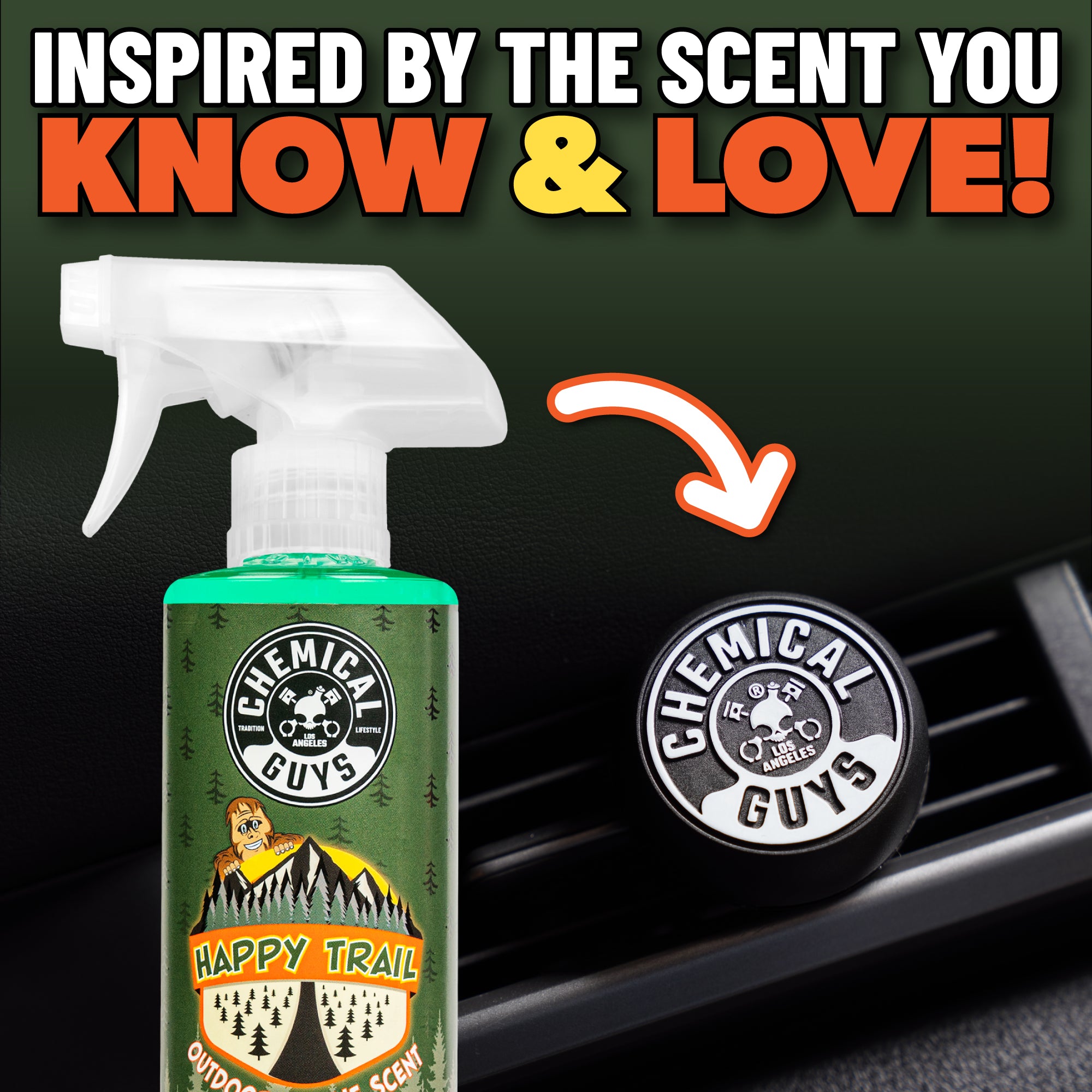 Happy Trail Outdoorsy Pine Vent Clip Air Freshener - Image 5