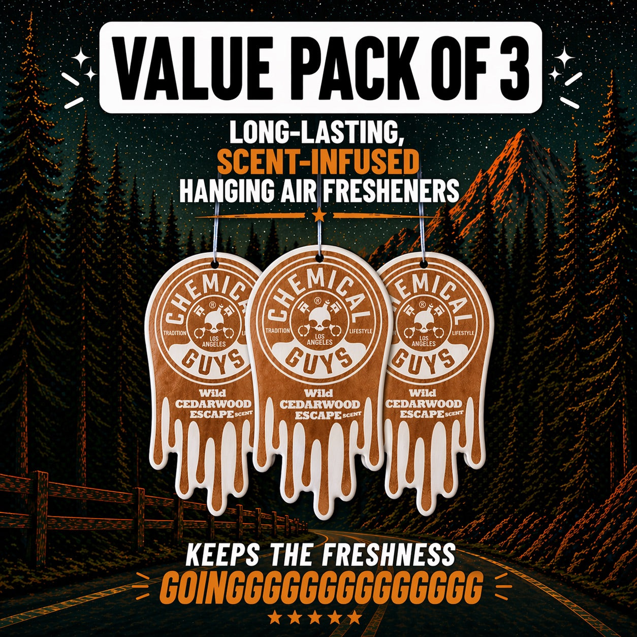 Wild Cedarwood Escape Hanging Air Freshener - Image 2