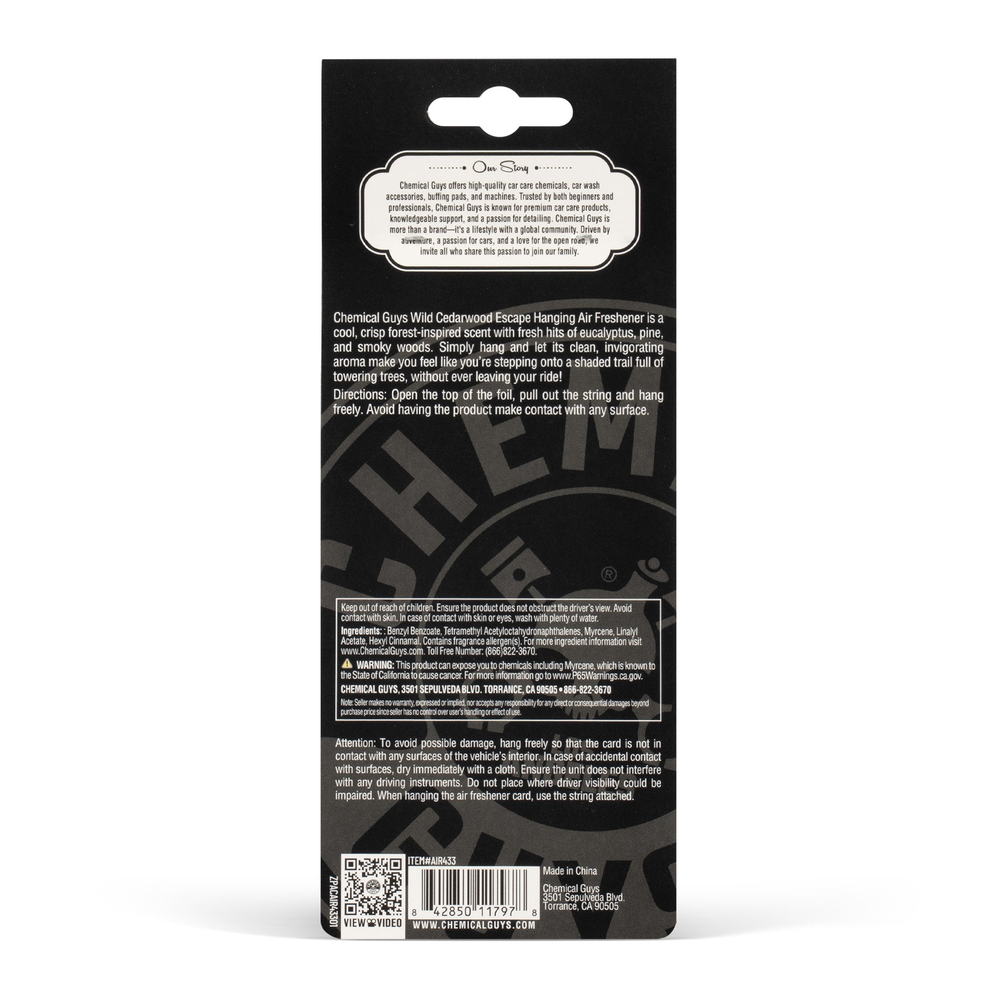 Wild Cedarwood Escape Hanging Air Freshener - Image 5